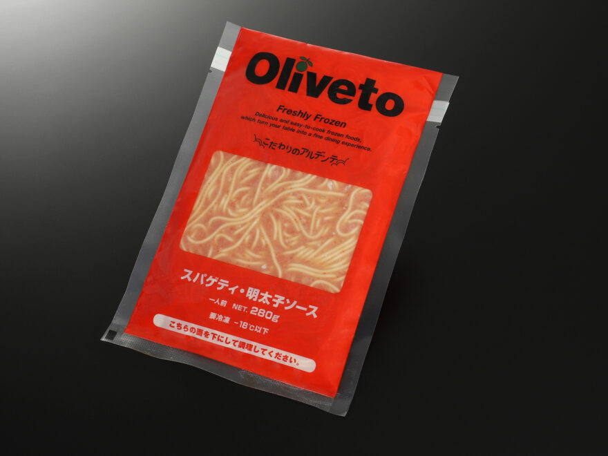 Olivetoスパゲティ・明太子ソースR | Oliveto | 商品カテゴリ一覧 | 株式会社ヤヨイサンフーズ